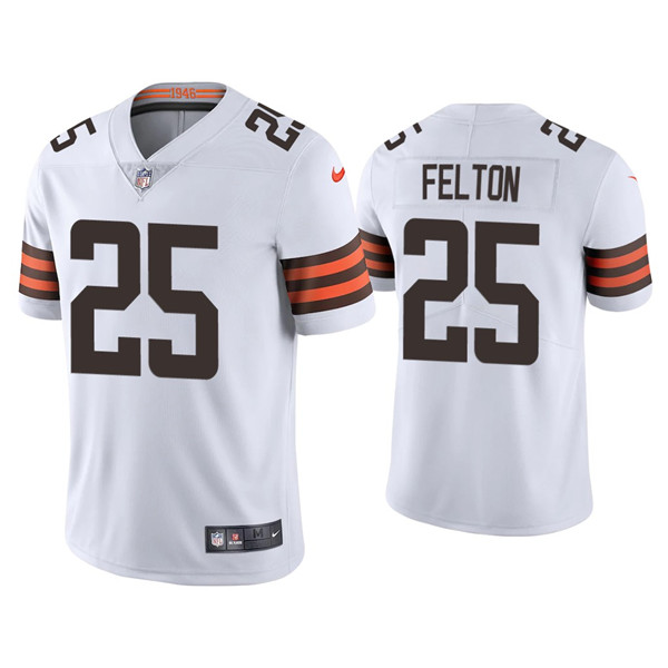 Youth White Cleveland Browns #25 Demetric Felton Vapor Untouchable Limited Stitched Jersey
